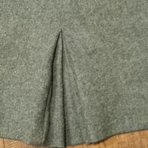 Women's 50s Vintage High waisted Lace Trim Gray Pencil Skirt